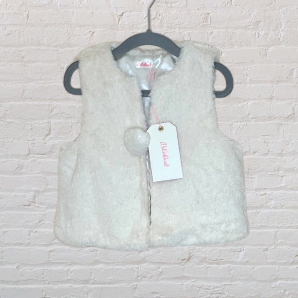 Billieblush Shimmery Faux Fur Vest​